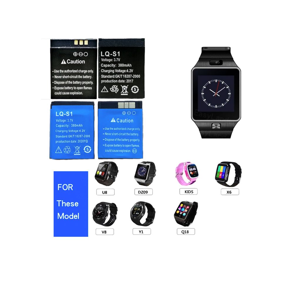 V8 Smart Watch call and memory Supported and Fitness Tracker - Black

with double battery. 