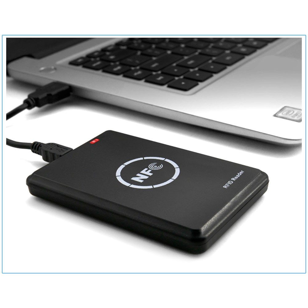 NFC Smart Card Reader Writer RFID Copier / Duplicator 125KHz 13.56MHz USB Programmer Key fobs Card ID IC EM UID EM4305 T5577 Tag. 