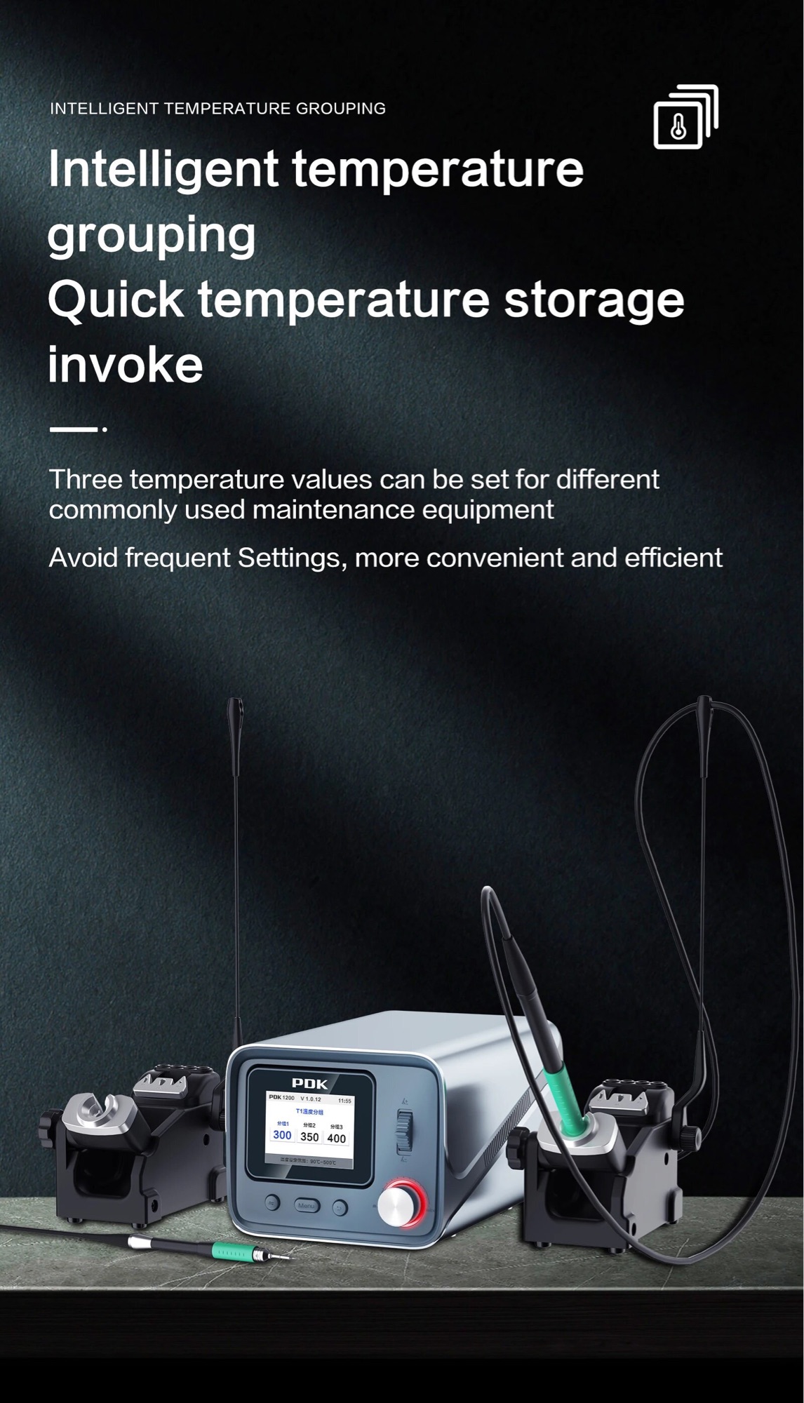 Wrcibo PDK1200 Soldering Station Compatible With C210/C245/C115 Handle And Tips Control Temperature For BGA PCB Repair Welding. 