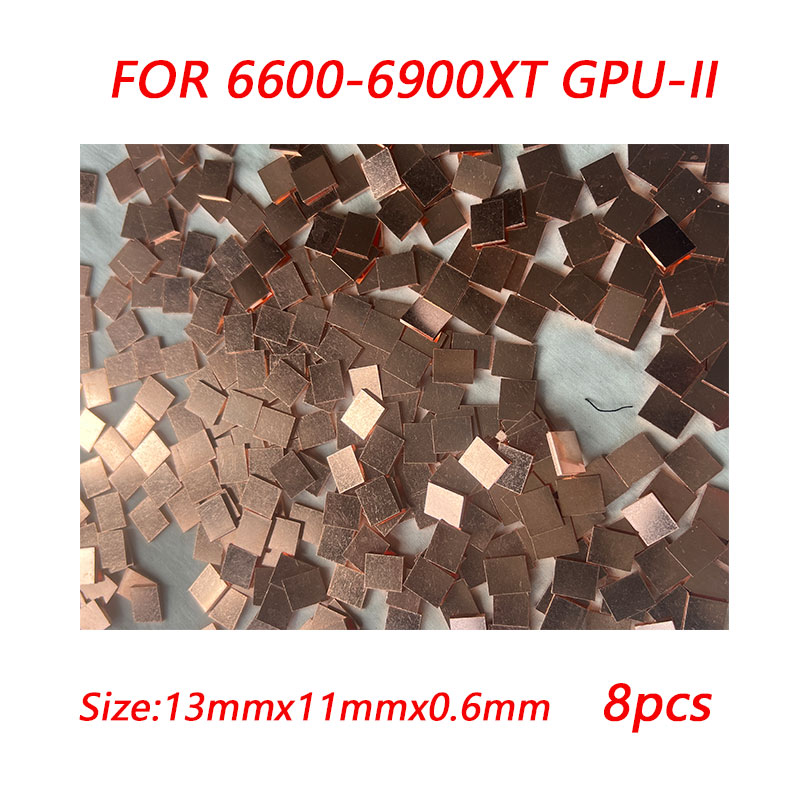 GPU RAM Copper Heat Sink For Radiator Memory Miner RTX 3060 3070 3080 3090 / 5600 5700 GPU Cooling Down 15-40 Degree Thermal Pad. 