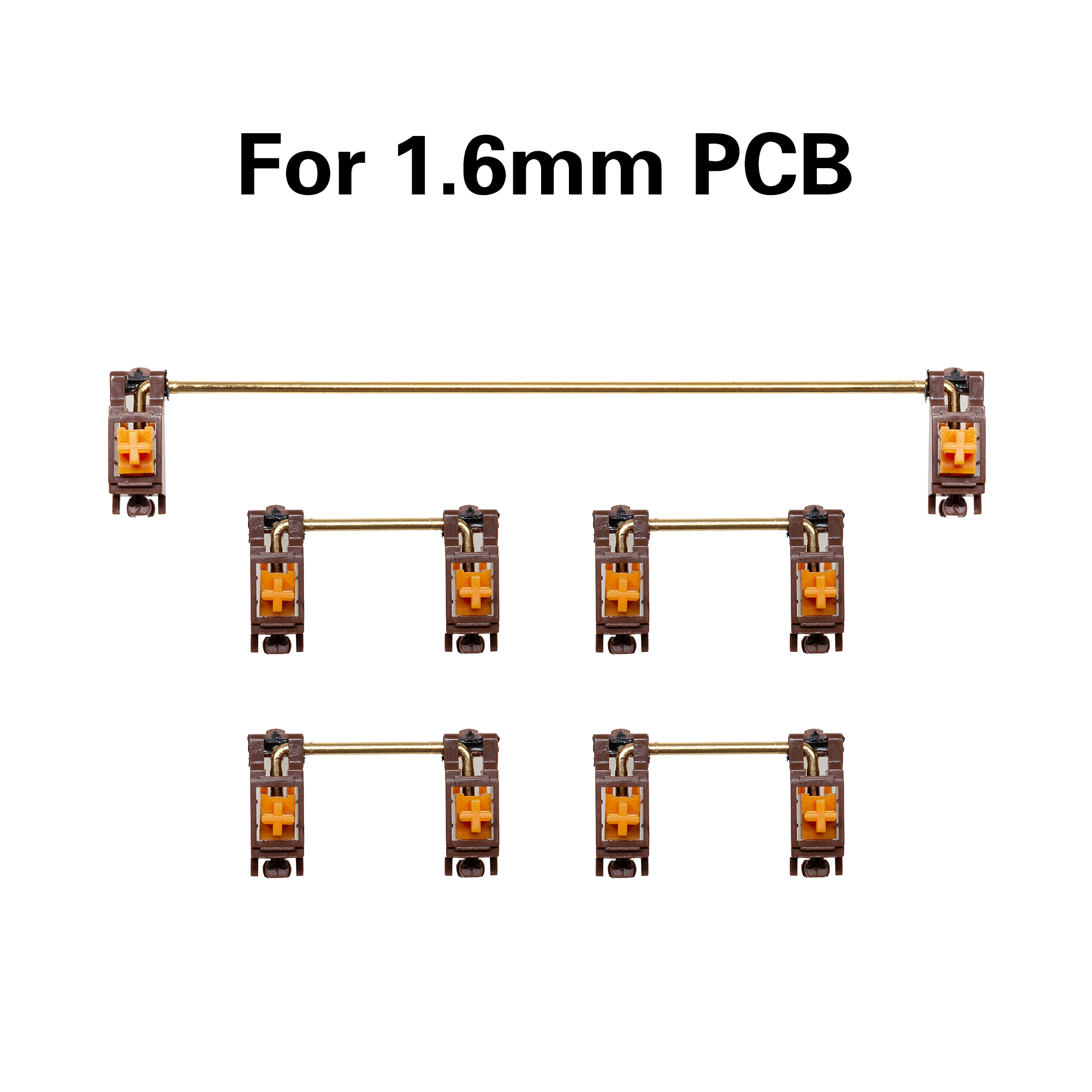 PAIGU PCB Stabilizer for Gaming Mechanical Keyboard gh60 for 1.2mm PCB 1.6mm Clip In PCB CSTC40 60 68 75 84 96 87 104 96 98. 