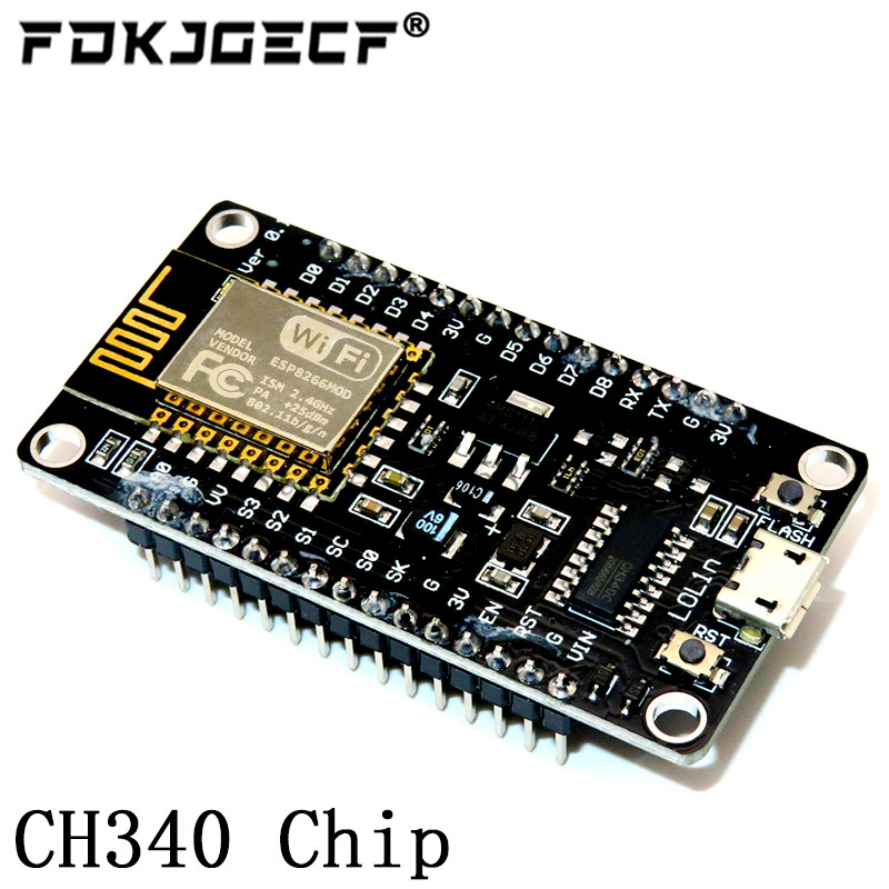 Node MCU Development Kit V3 CH340 NodeMCU + Motor Shield Wifi Esp8266 Esp-12e diy rc toy remote control Lua IoT smart car Esp12e. 