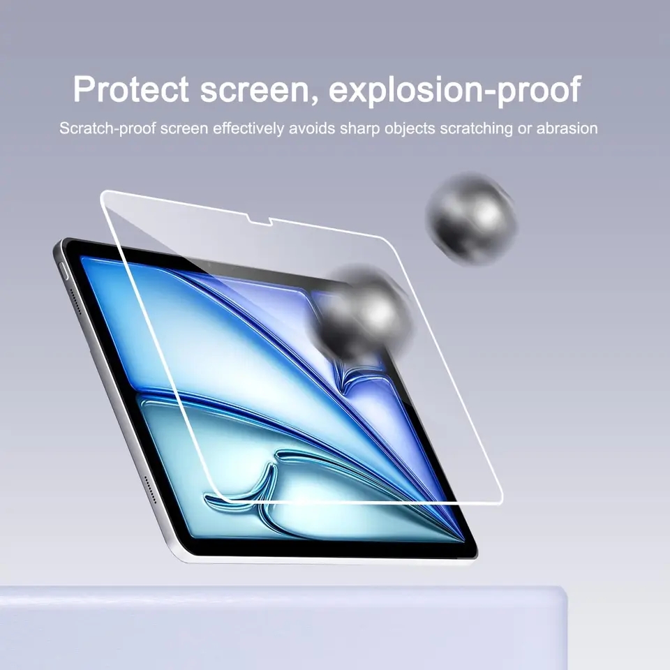 Apple iPad Air 11‑inch (M2) A2903,A2904,A2902 HD Tempered Glass Screen Protector. 