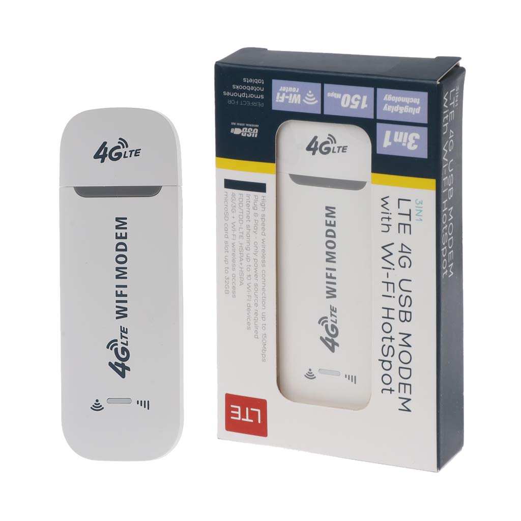 3G/4G LTE All Operator SIM Supported WiFi Modem & Wi-Fi HotSpot Wireless USB Dongle (150Mbps,)