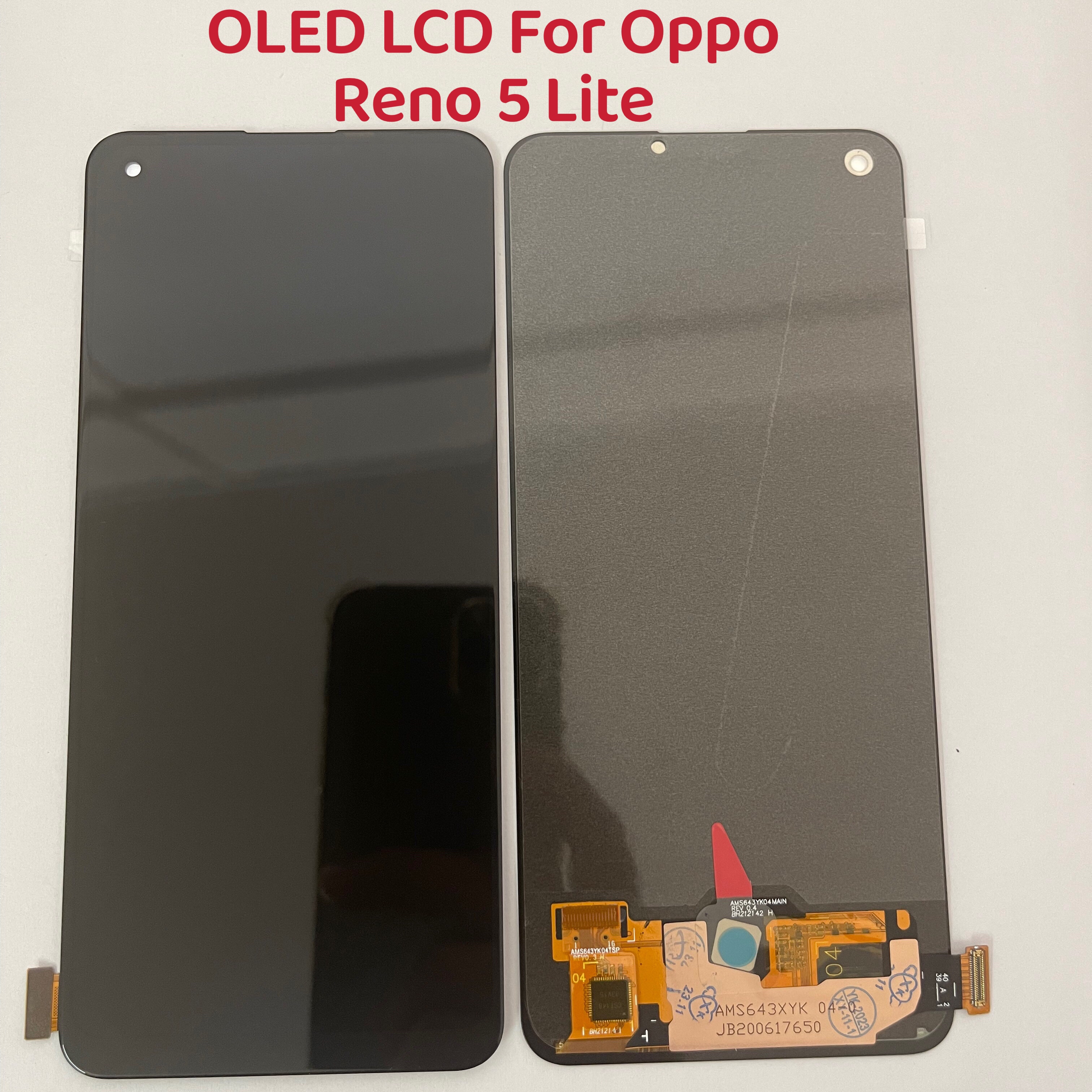 6.43" OLED For OPPO Reno 5 Lite LCD Screen Touch Digitizer Assembly CPH2205 Reno 5 Lite LCD Screen Display Replacement Parts