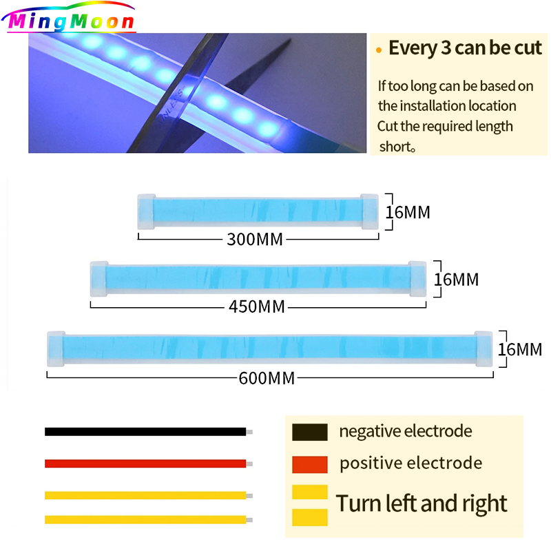 Car Sequential Flowing RGB Daytime Running Light DRL Remote/APP Multi Color LED Strip Turn Signal Lights For Headlight. 