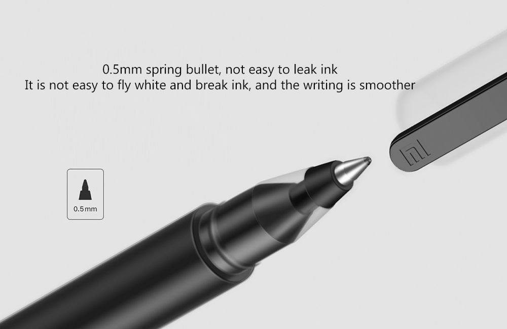 Xiaomi 0.5mm Jumbo Jel Pen World's longest writing gel pen 4 times longer than regular gel pen writing for regular. 