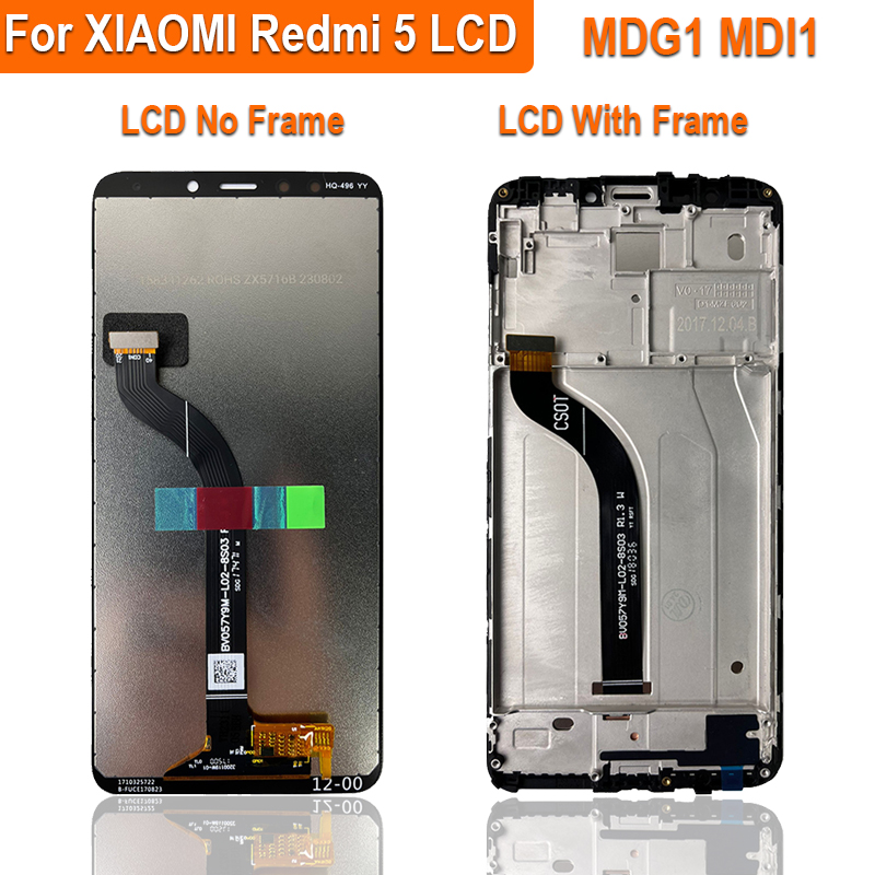 5.7" LCD Display For XIAOMI Redmi 5 LCD Touch Screen Digitizer Assembly For Redmi 5 LCD MDG1 MDI1 LCD Replacement Screen. 