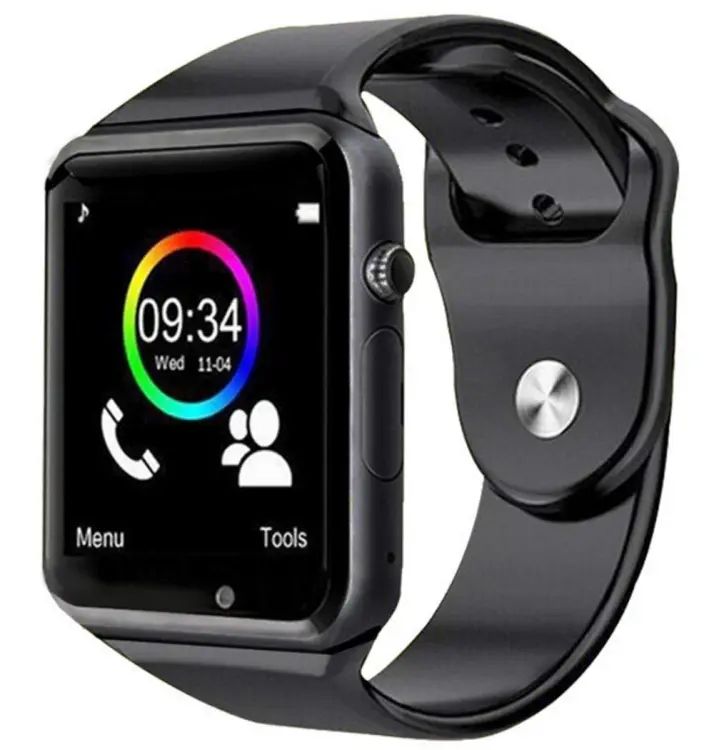 A1 Smart Watch with Calling Function Bluetooth Camera SmartWatch SIIM and Memory Card. 