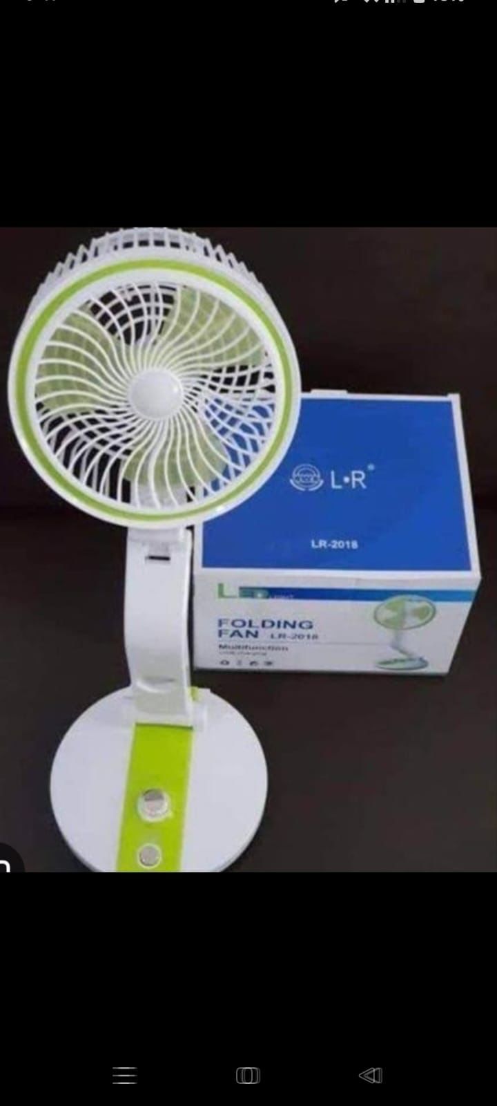 New Rechargeable Folding Multi Charging USB Charging Table Fan With Bulletin LED Light Stay Cool And Well-Lit. 
