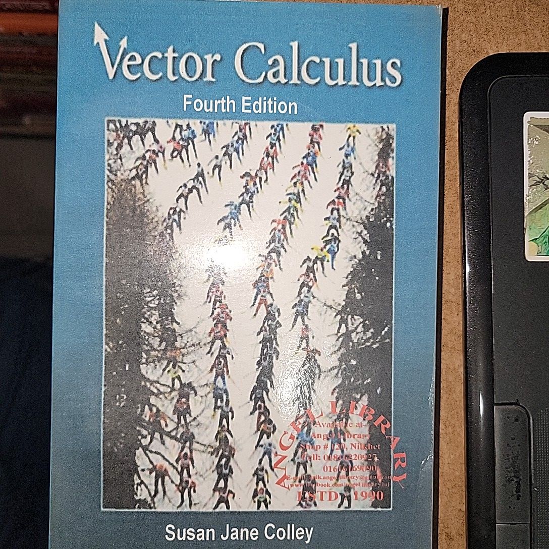 Vector Calculus By Susan Jane Colley