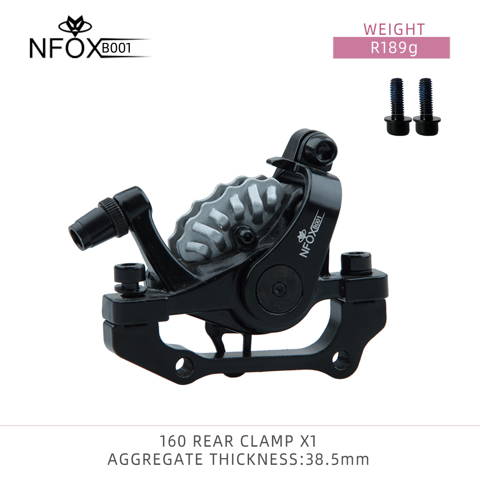 ZOOM DB-680 Bicycle 160 Disc Brake Light Alloy Mountain Bike Universal Accessories Mechanical Double Left NFOX B001 Red Black. 