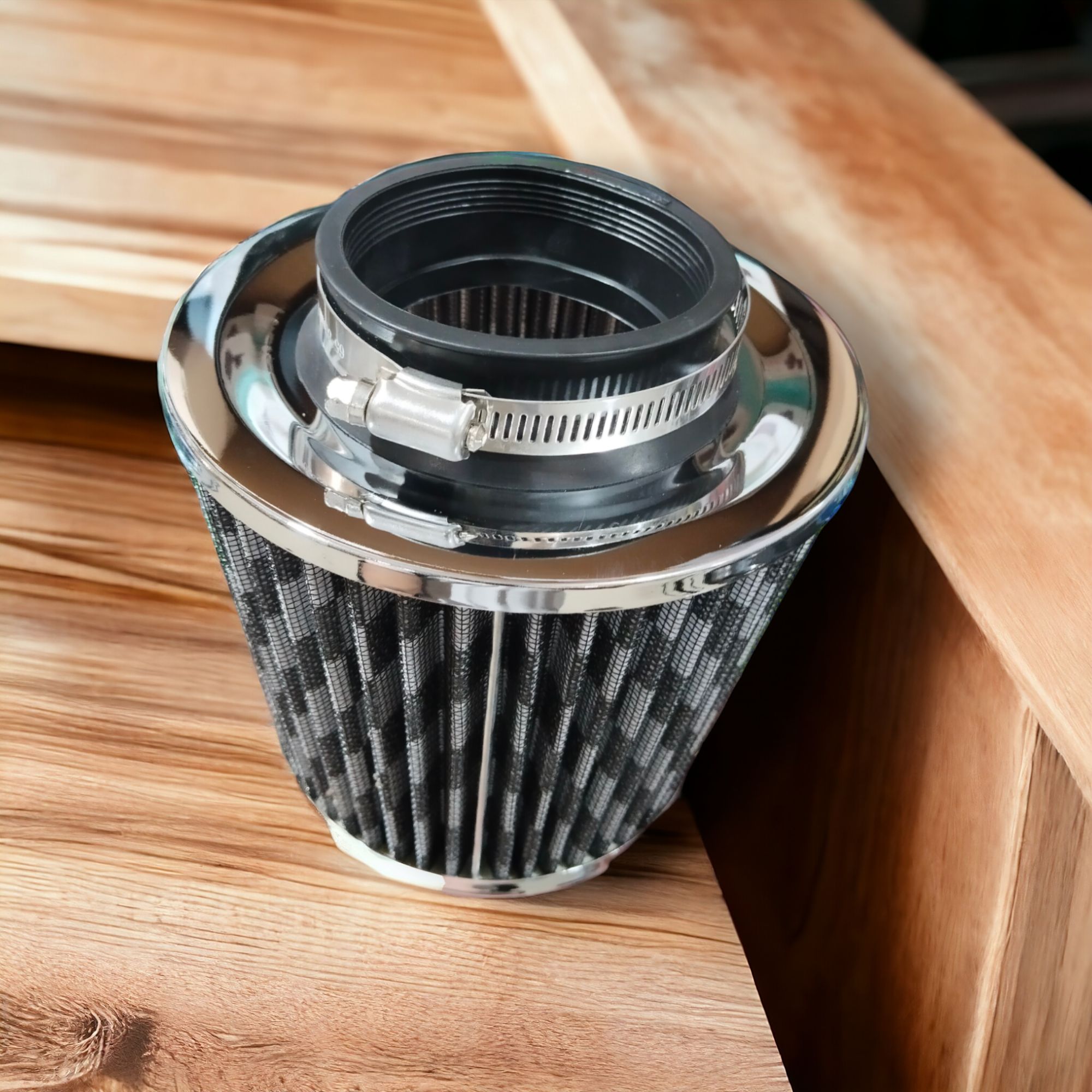 Universal High Performance Red Dry Washable Air Intake Filter. 