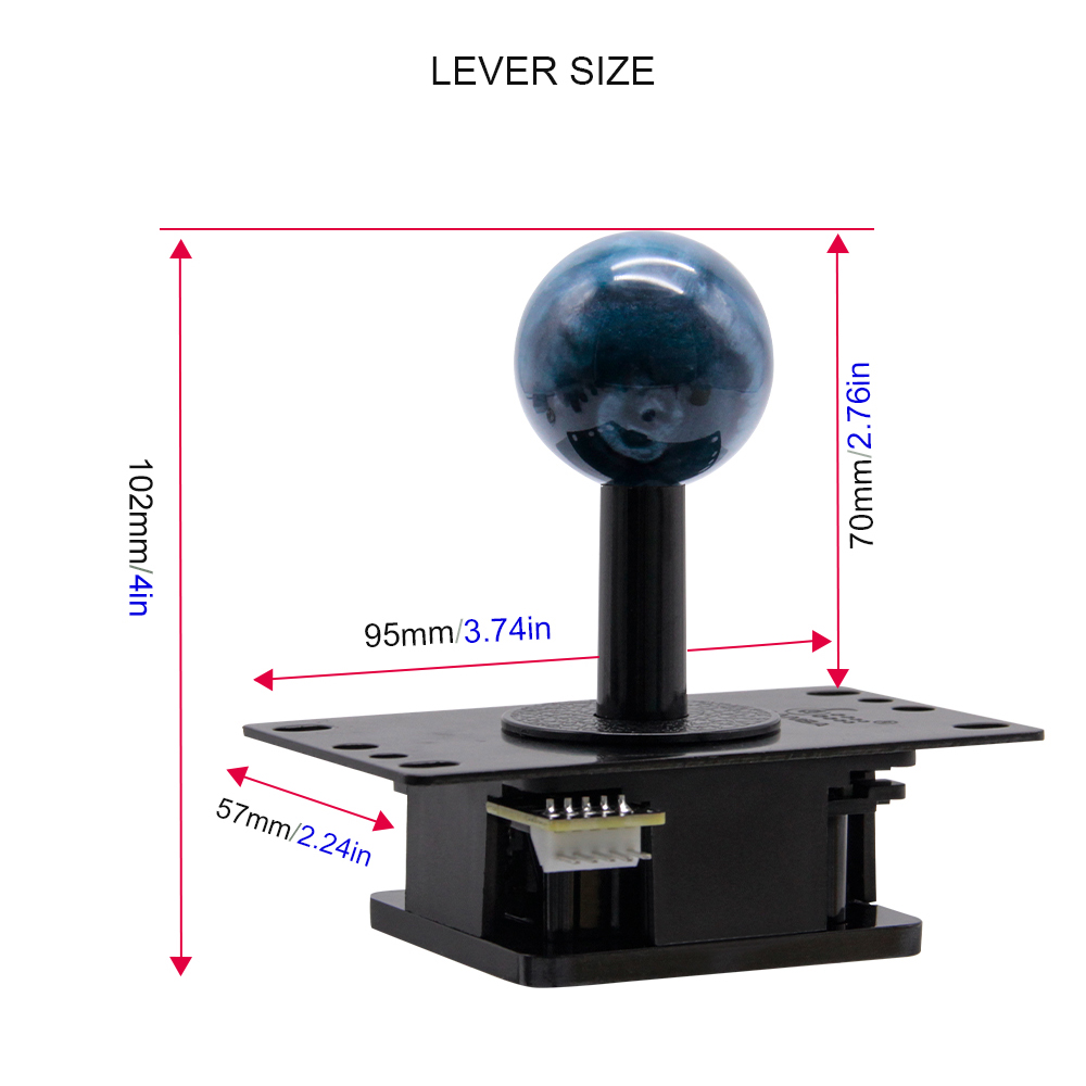 Qanba Gravity Mechanical Arcade Joystick Shafts Silent Lever JOV8S JCV8 Joystick Arcade Accessories Quick DIY Parts. 