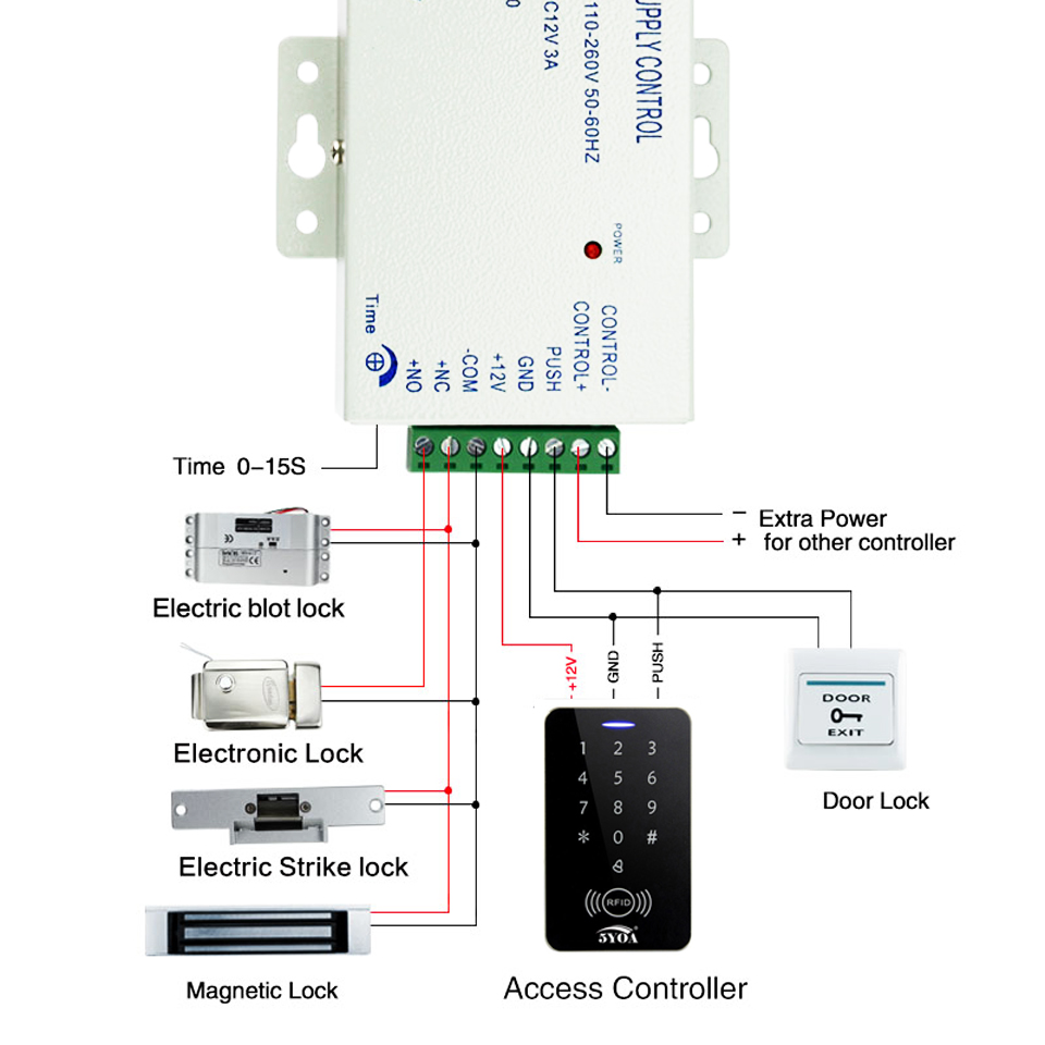 Electric Mortise Locks Drop Bolt Lock DC12V Smart Electronic with Adjustable Time Delay Fail Safe Mode for Access Control. 