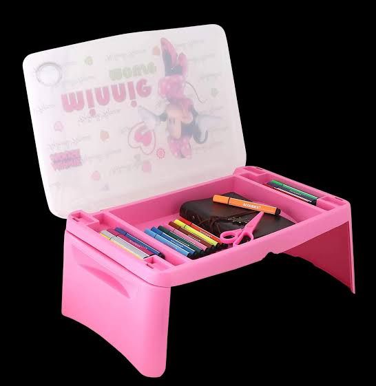 Lap Desk with Storage - Durable Lightweight Portable Laptop Computer Adults Desk for Kids Homework or Study. 