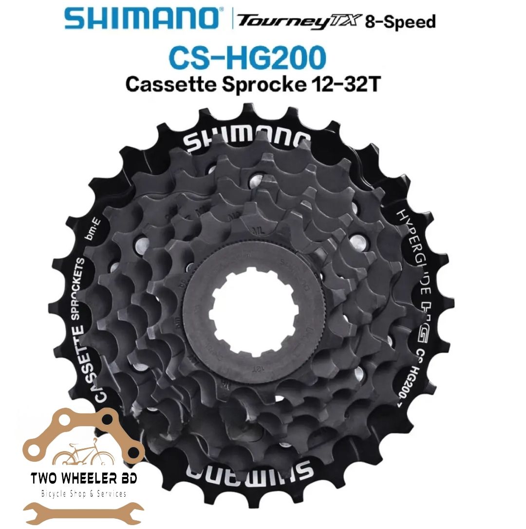 Shimano 8 Speed Cassette. Shimano CS-HG200-8 - Bike Cycle