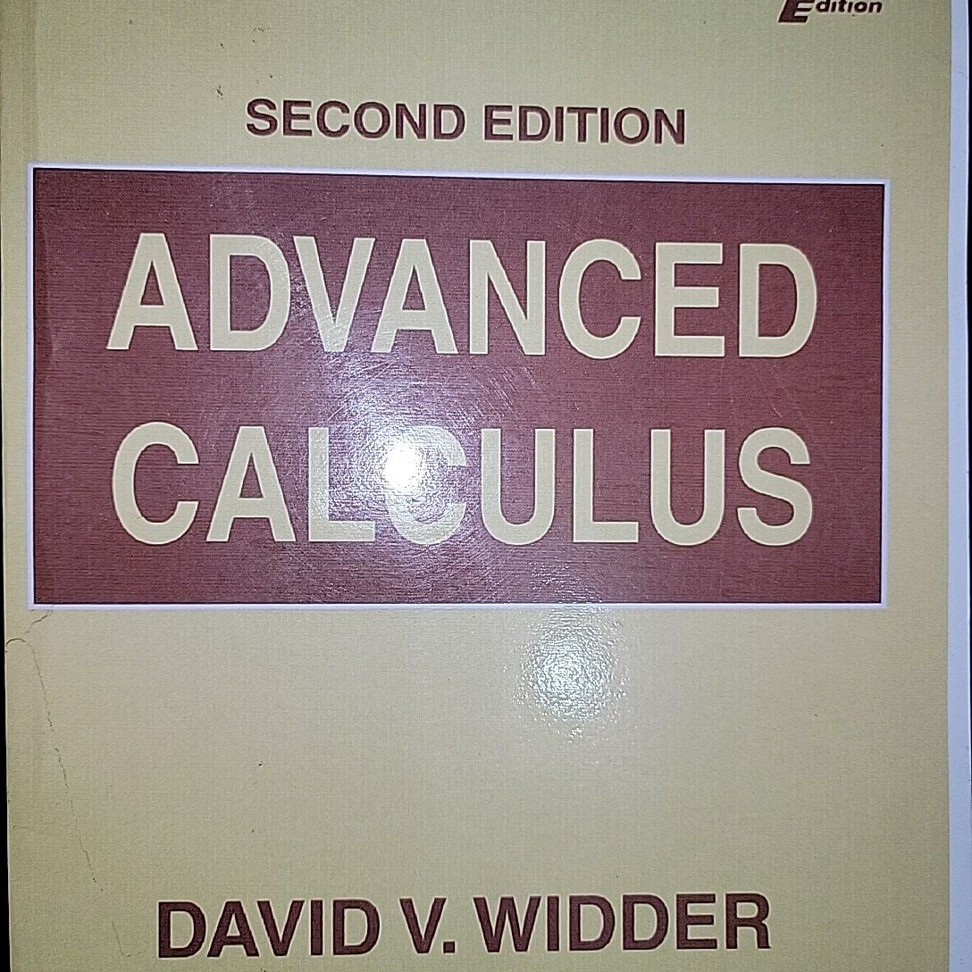 Advanced Calculus By David V. Widder