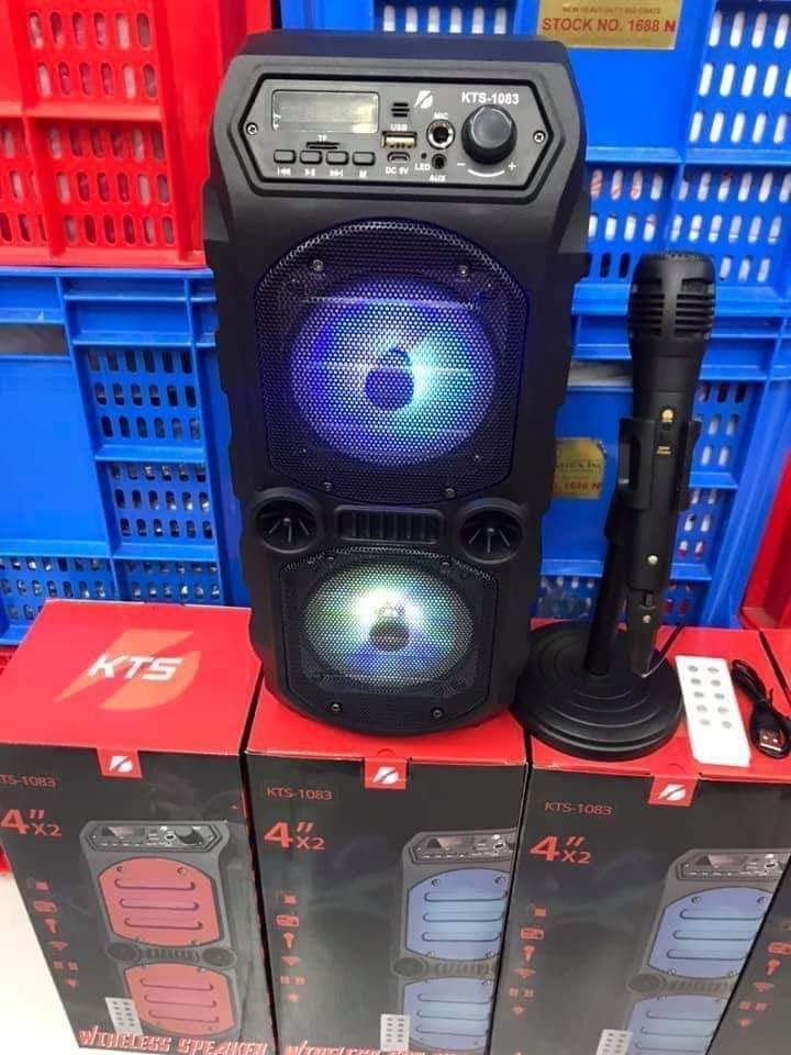 Karaoke Portable Wireless Bluetooth Speaker KTS-1083 With Remote. 