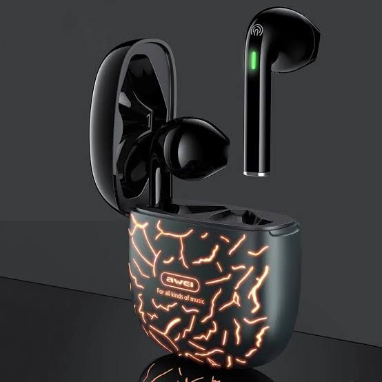 AWEI T28 Pro TWS RGB Ambient light Bluetooth v5.1 GAMING EARBUDS with Charging Case. 