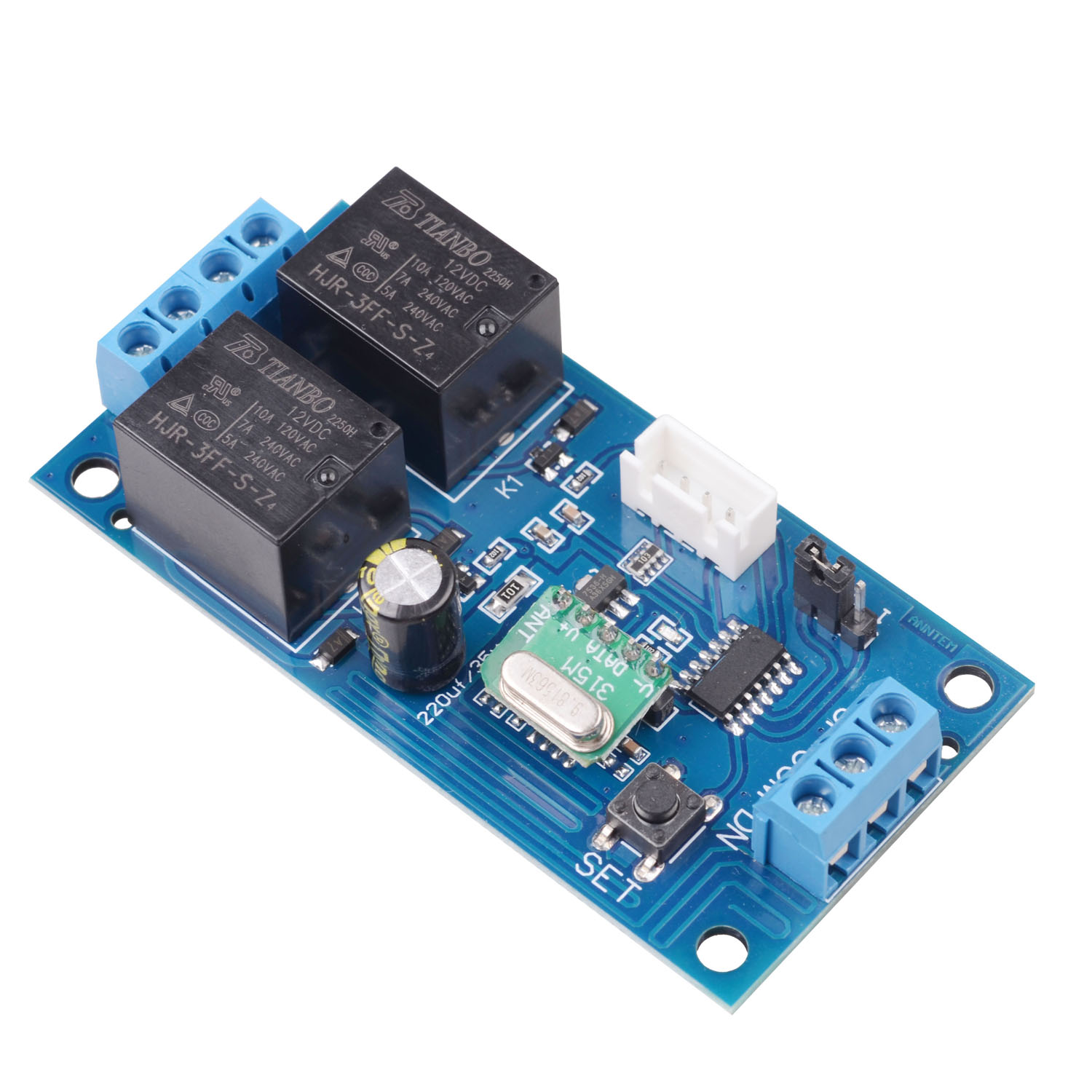 12V DC Motor Forward And Reverse Remote Control Switch For Retractable Door Curtain Electric Push Rod Wireless Remote Motor. 