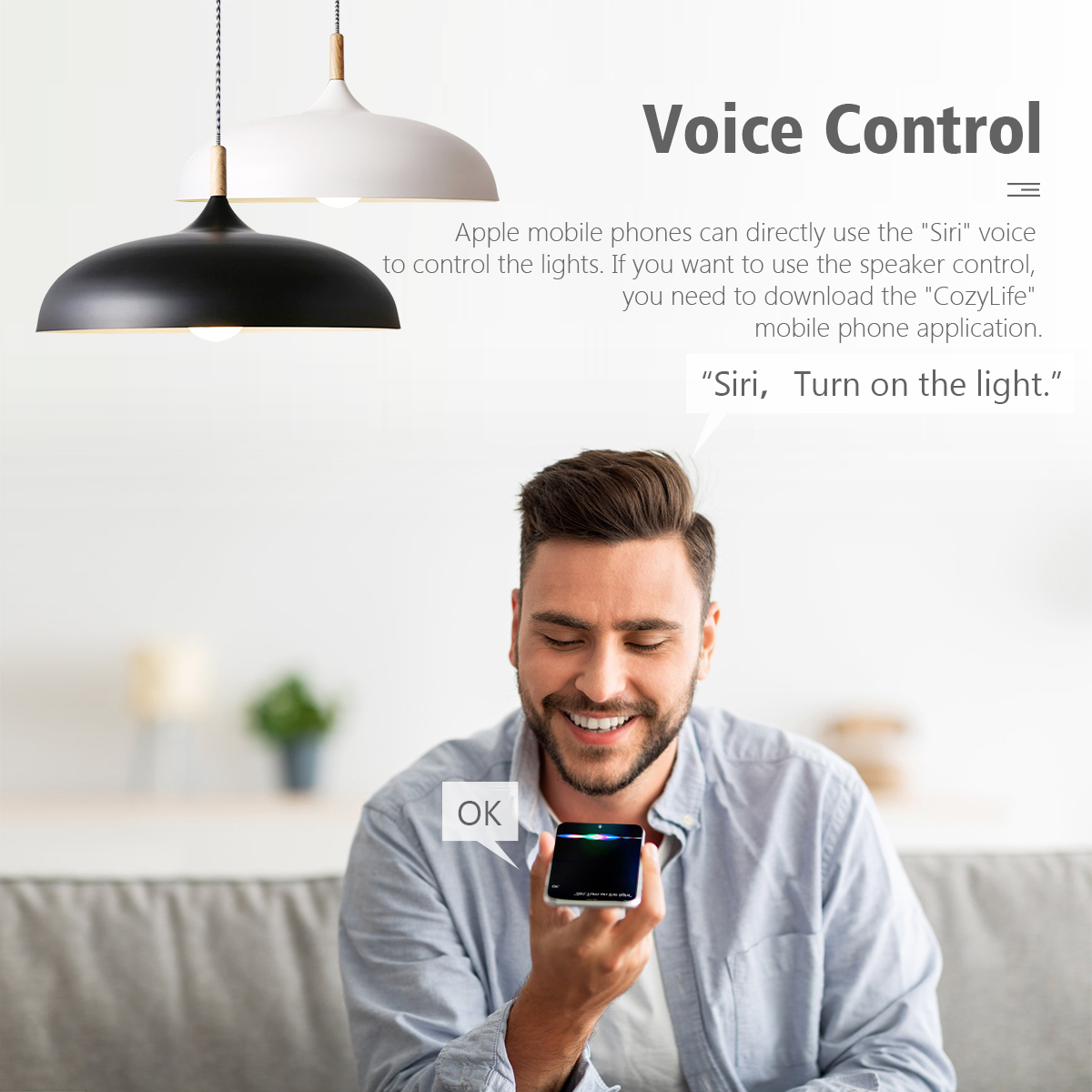 Homekit Smart LED Light Bulb E14 GU10 E27 RGBW WiFi LED Lamp Bedroom Decoration Smart Home Work With Siri Alexa Google Home. 