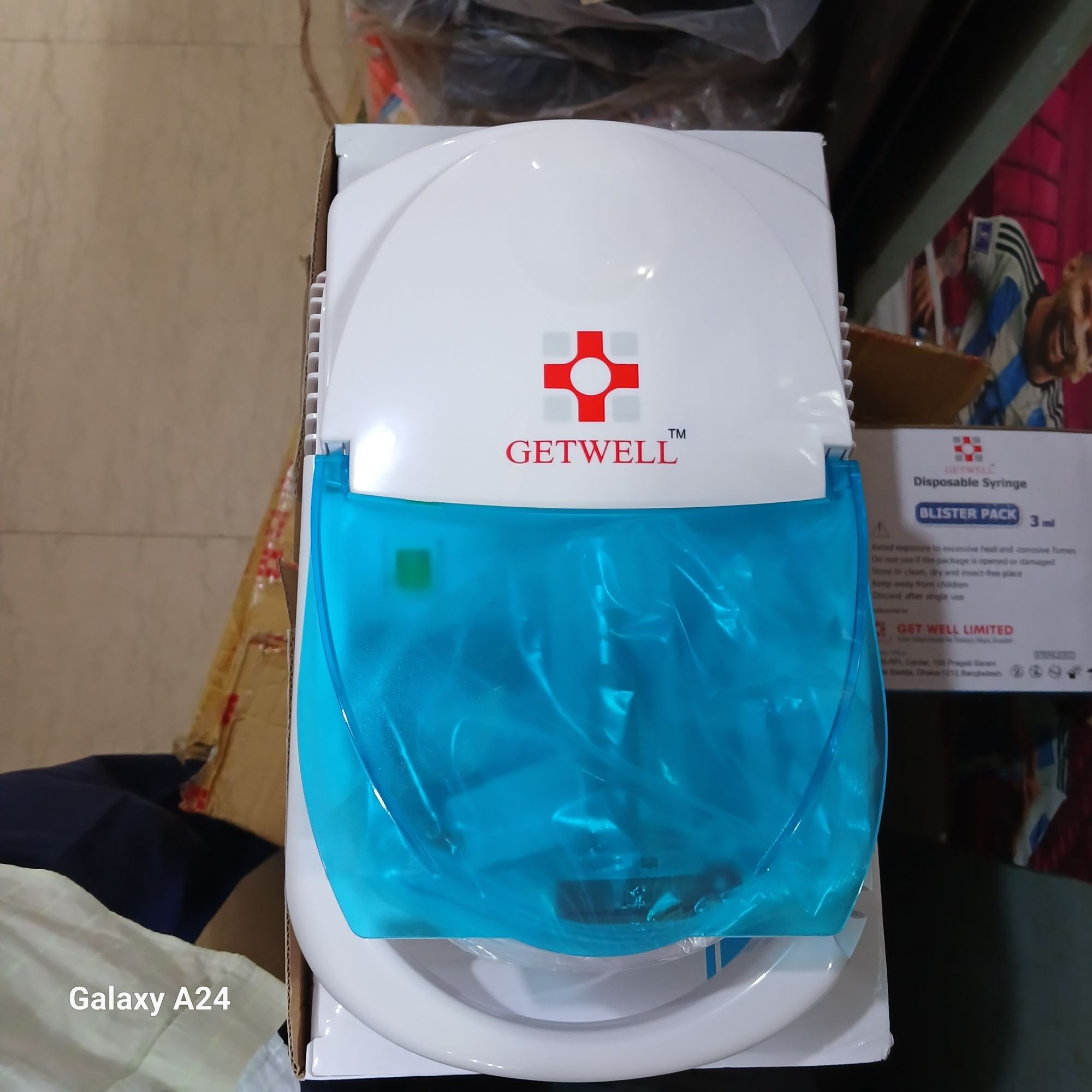 Getwell Nebulizer Machine With Child And Adult Musk Compressor Nebulizer Machine RFL free Thermometer. 