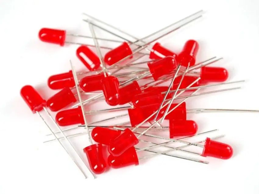 50pcs 5mm Led Light Red Color Pack High Bright Bulbs