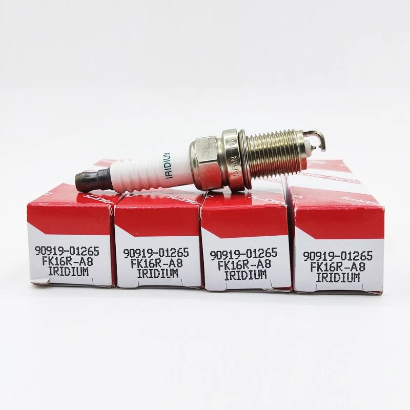 Toyota Aqua Axio Fielder Hybrid Spark Plugs 4 Pc Brand New 90919-01265  -  FK16R-A8. 