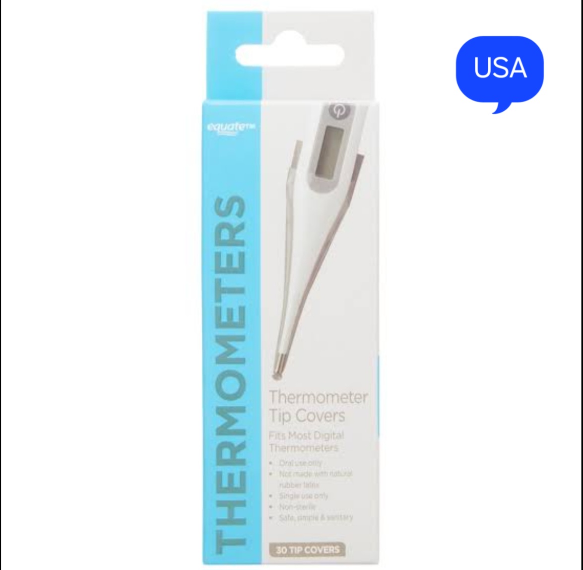 Equate Thermometer Tip Covers, 30 Count