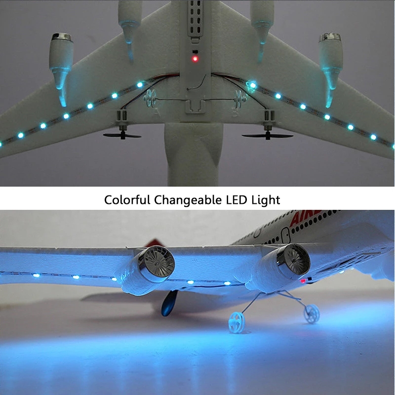 Airbus A380 RC Airplane Boeing 747 RC Plane Remote Control Aircraft 2.4G Fixed Wing Plane Model RC Plane Toys for Children Boys. 