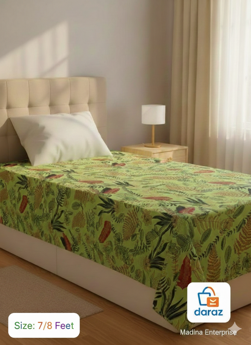 Water Proof Bed Sheet 7*8 fit. Full bed urin protector for baby and old man Soft rexin full bed cover(7/8) Feet