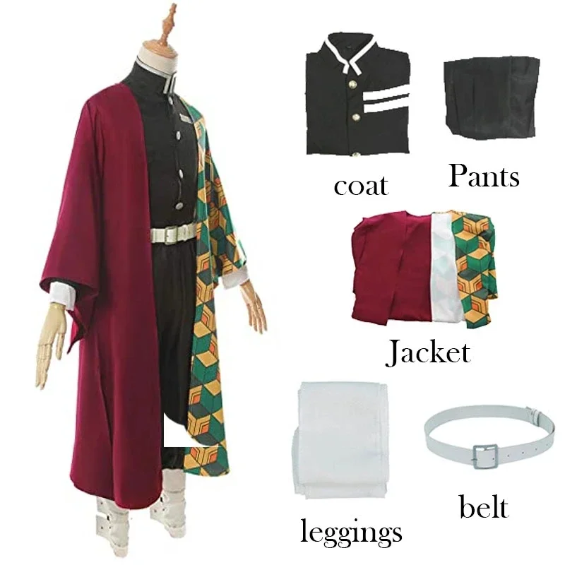 Anime Demon Slayer Tomioka Giyuu Cosplay Costume Adult Men Kimono Uniform Outfits Halloween Carnival Stage Perform Clothes. 