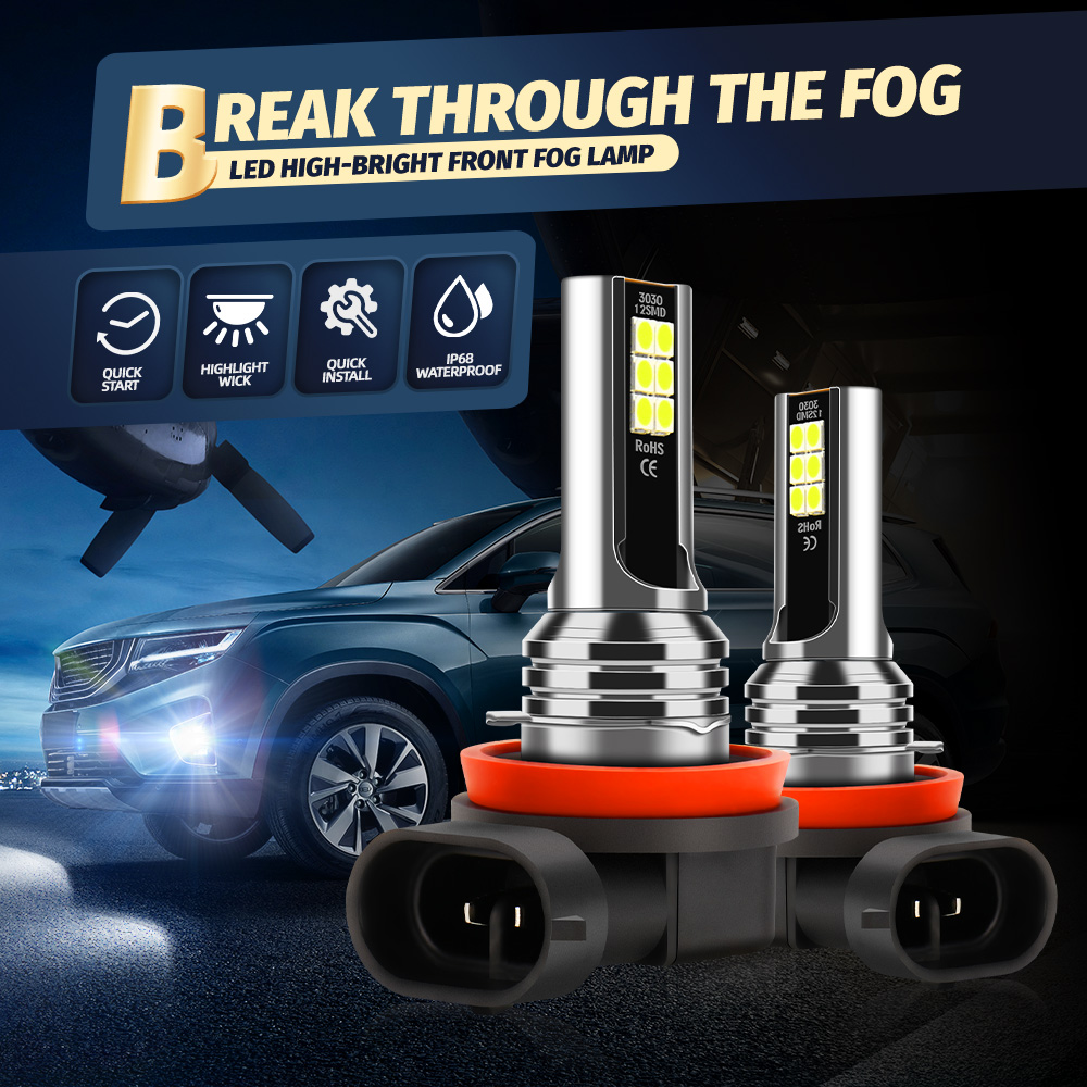 H8/H11 H13 Led Headlight Bulbs 240W 40000LM Canbus Car Lights H11 Turbo Auto Fog Lamp 6000K For Ford Focus 2008 2009 2010 2011. 