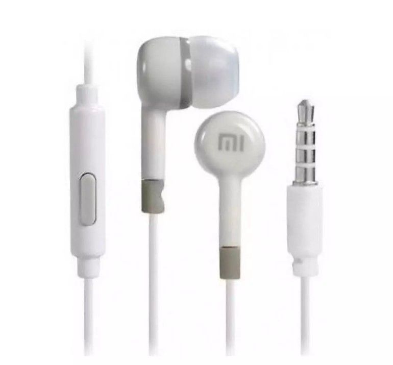 Mi2 In Ear Stereo Earphone with Mic & 2 Pair Extra Earbuds Compatible For All Mobile | ear phone /MI2 headphone for xiaomi/MI MI Android Earphone MI2 Mi 2 Earphone For Android | MI Earphone for Android-White Color | xiaomi Android. 