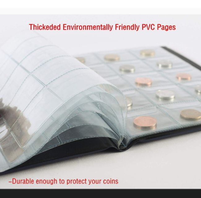 150 Pockets Coin Collection Album Coin Collecting Holder Book Supplies Coin Storage Album for Collectors, Multicolor. 