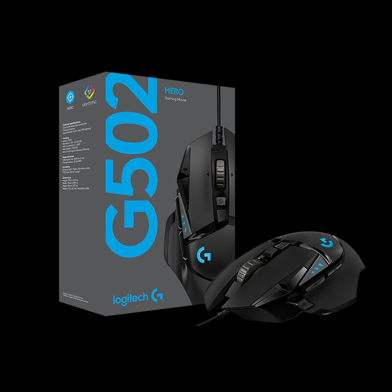 Logitech G502hero Master Wired Gaming Mouse 502 Esports Machinery Eat Chicken Macro CS Programming Peripheral. 