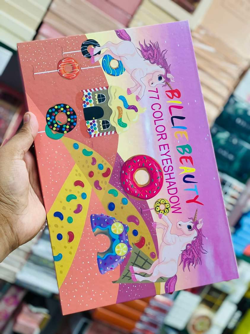 BILLIE Beauty 77 Color Eyeshadow Palette Matte Eyeshadow Glittery Eyeshadow Shimmer Eyeshadow Colorful Eyeshadow. 