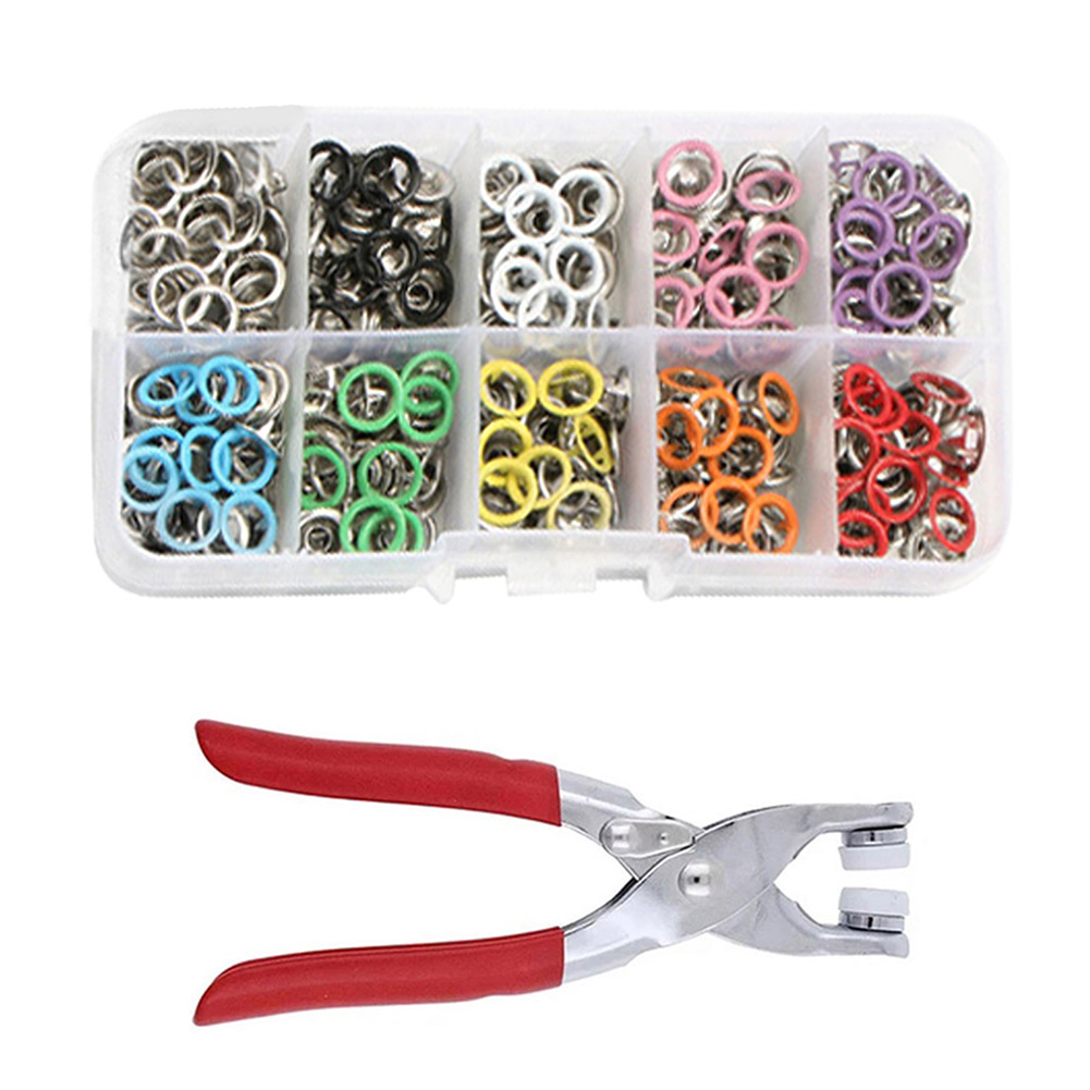 50/100pcs Metal Snaps Buttons With Fastener Pliers Press Tool Kit DIY Craft Sewing Button Thickened Snap Fastener For Clothes. 