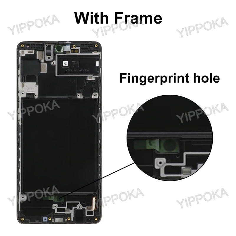 OLED For Samsung Galaxy A71 LCD Display Touch Screen Digitizer Assembly For Samsung A715 SM-A715F A715W Display Replace Parts. 