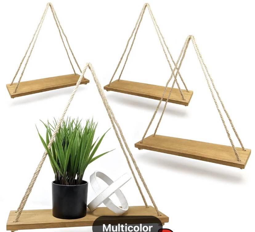 Single Flower Hanging Wall Shelf - 1pcs