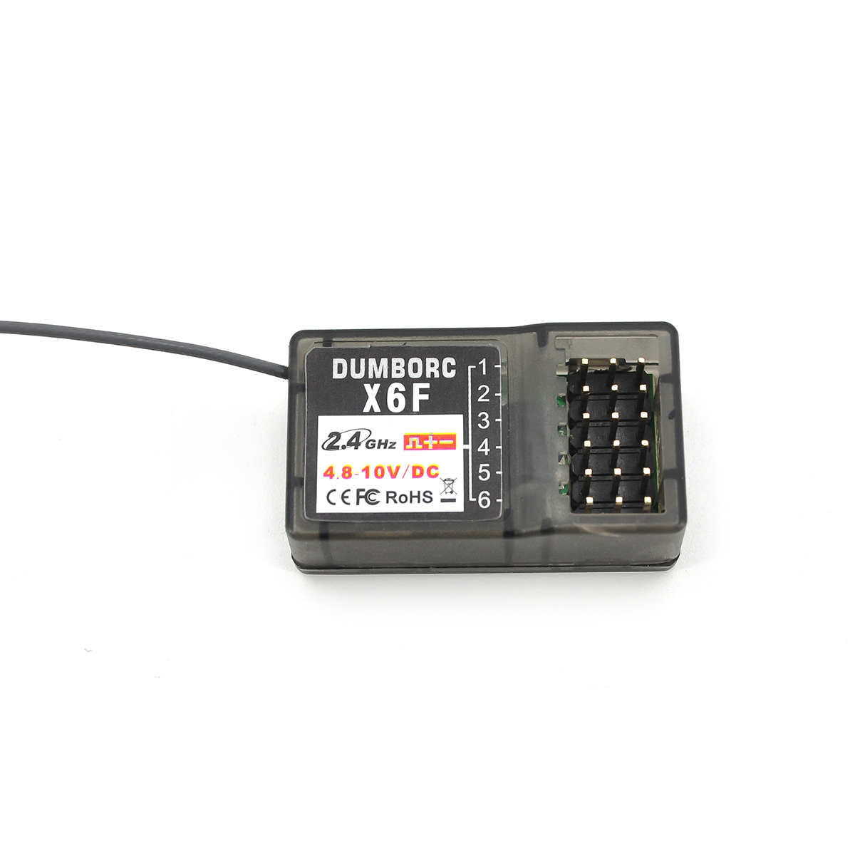 DumboRC X6 X4 X5 2.4G 6CH Transmitter W/ X6FG Gyro X6F Receiver LED Light Set for 1/10 1/8 Crawler Axial SCX10 D90 RC Car Boat. 