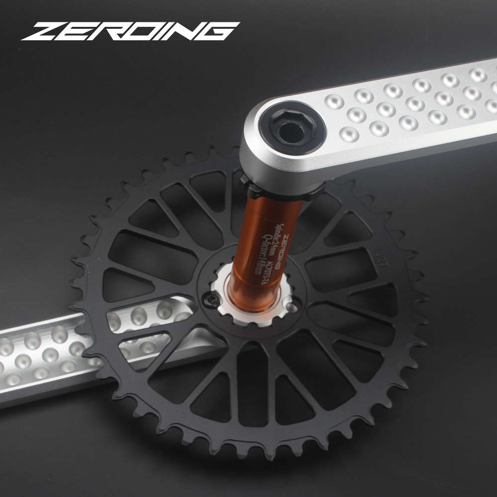 ZEROING Road Folding Bicycle Crankset 10/11/12speed Single Chainring 40/42/44/46/48T With Bracket Bottom BSA For Gravel Bike. 