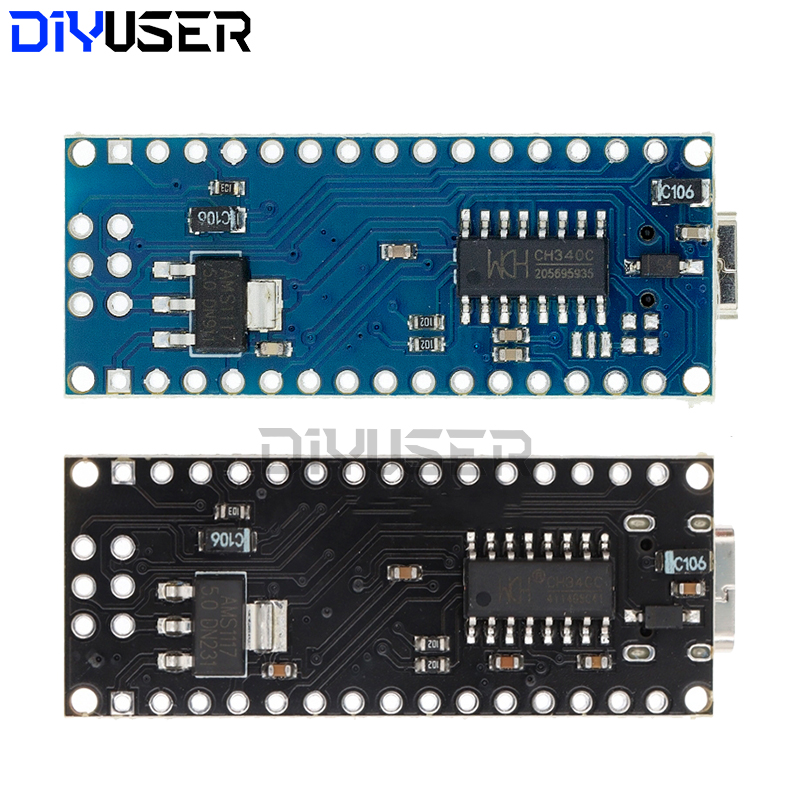 Mini / Type-C / Micro USB Nano 3.0 With the bootloader compatible Nano controller for arduino CH340 USB driver 16Mhz ATMEGA328P. 