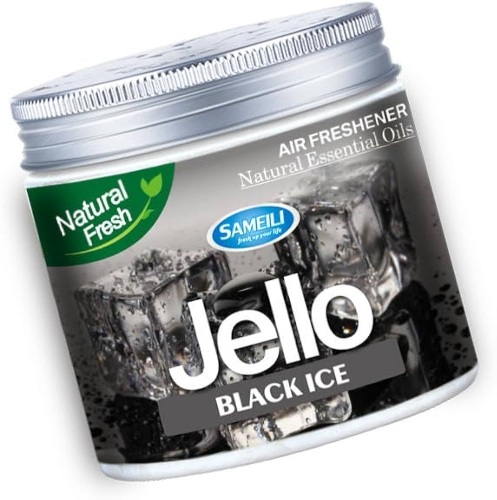 Jello Air Freshener Black Ice Flavor 200g Gel-based freshener