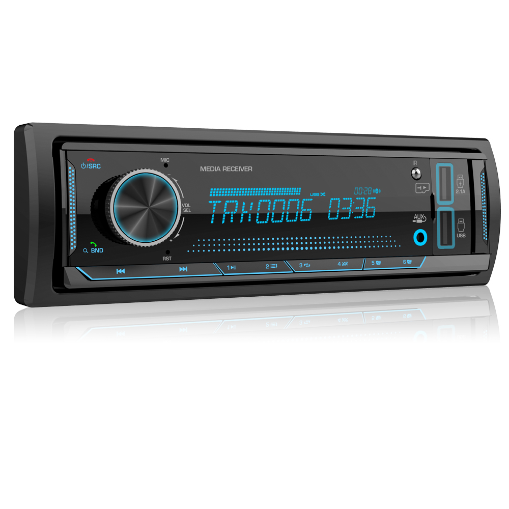AKAMATE 1Din Car Radio MP3 Player Audio Multimedia FM Radio Bluetooth EQ Tuner with LCD Displays Support AUX USB TF Card. 