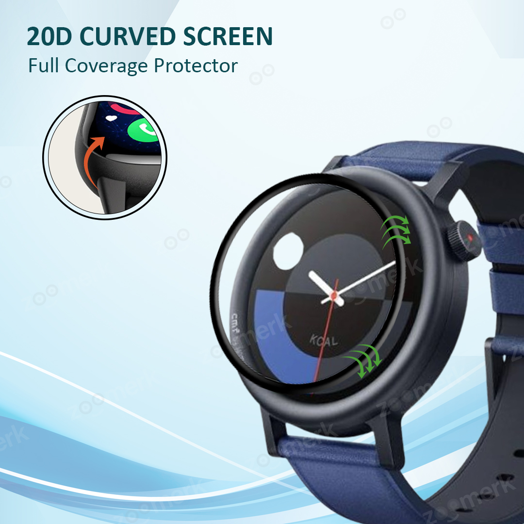 CMF Watch 2 Pro Screen Protector – Full Coverage, Anti-Scratch, Anti-Fingerprint, Bubble-Free Film. 