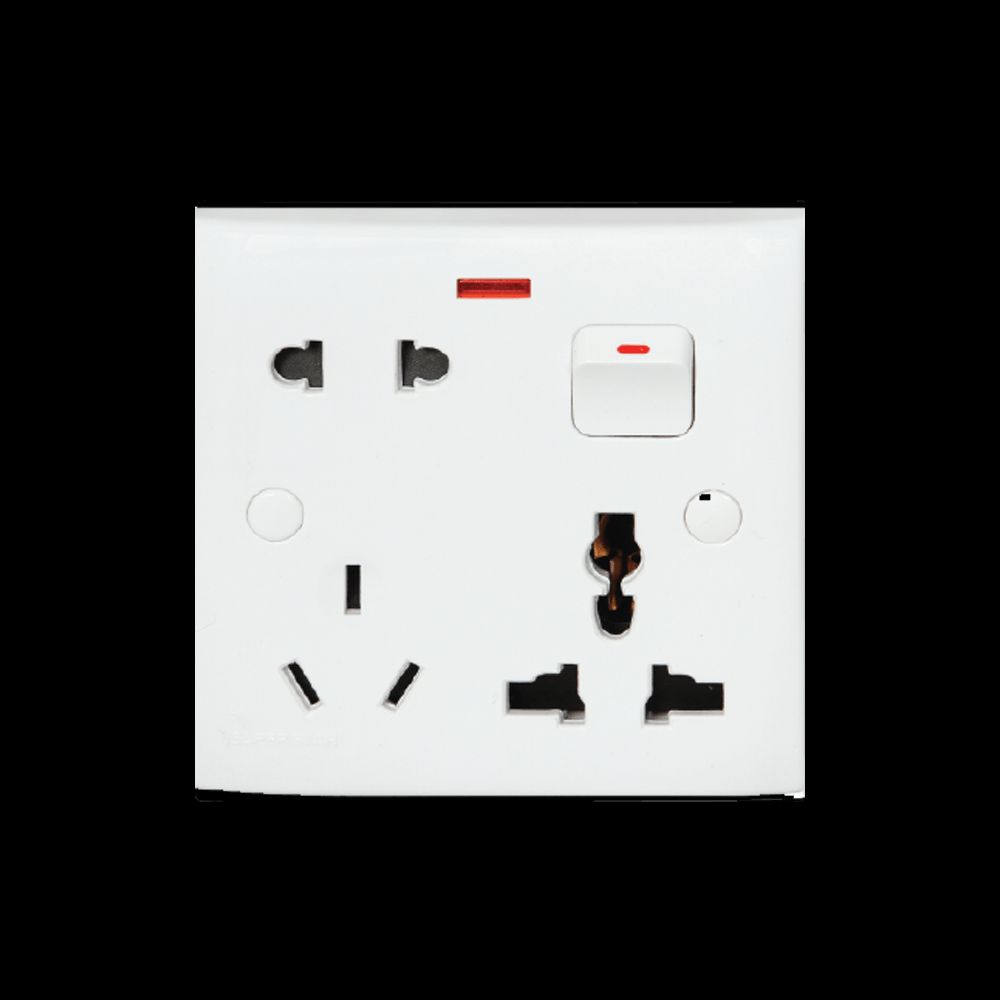 Multi Function Universal Wall Switch Socket - 8 Pin Universal Socket ...