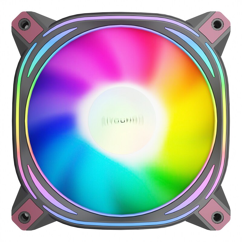 Aigo Z12 Computer Case Fan Reverse Ventoinha PC 120mm Rgb Fan Cooler 4pin PWM CPU Cooling Fan 3pin5v Argb 12cm Ventilador