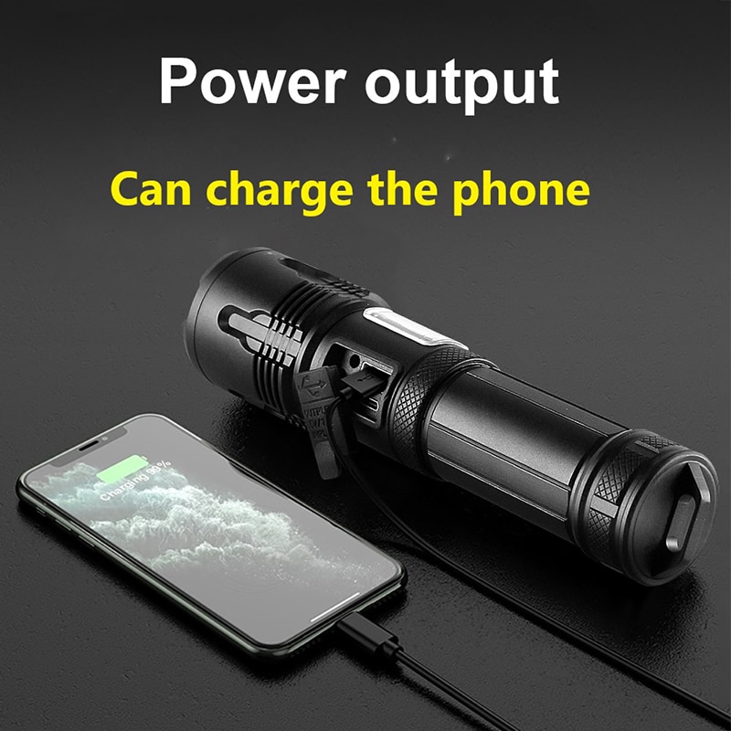 Super XHP120 Powerful Led Flashlight XHP90 High Power Torch Light Rechargeable Tactical Flashlight 18650 Usb Camping Lamp. 